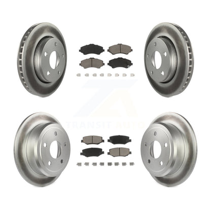 [Avant + Arrière] Kit de disque (revêtu) et plaquette (céramique) de frein pour Jeep Wrangler JK KGC-101334