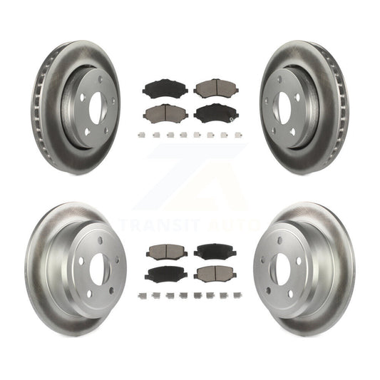 [Avant + Arrière] Kit de disque (revêtu) et plaquette (céramique) de frein pour Jeep Wrangler JK KGC-101334