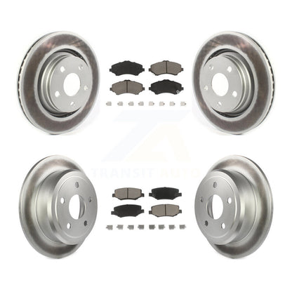 [Avant + Arrière] Kit de disque (revêtu) et plaquette (céramique) de frein pour Jeep Wrangler JK avec 332mm Diameter Rotor KGC-101335