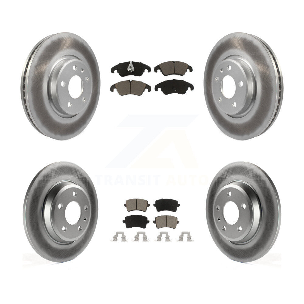 [Avant + Arrière] Kit de disque (revêtu) et plaquette (céramique) de frein pour Audi A4 Q5 A5 Quattro allroad KGC-101337