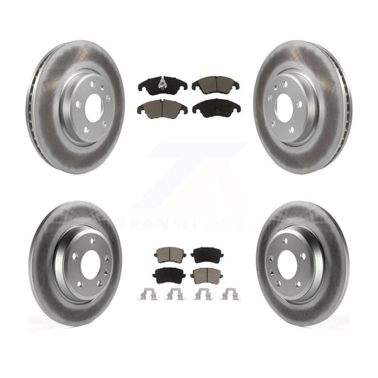 [Avant + Arrière] Kit de disque (revêtu) et plaquette (céramique) de frein pour Audi A4 Q5 A5 Quattro allroad KGC-101337