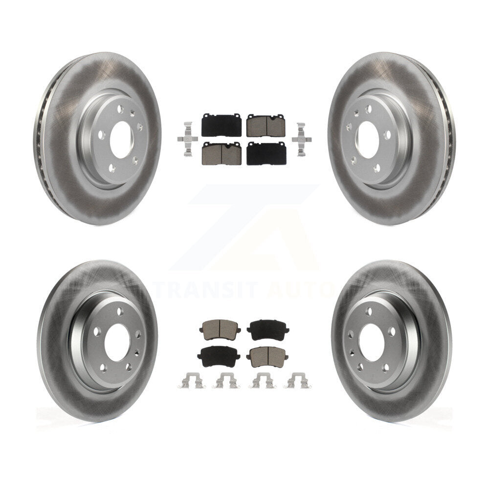 [Avant + Arrière] Kit de disque (revêtu) et plaquette (céramique) de frein pour Audi Q5 KGC-101338