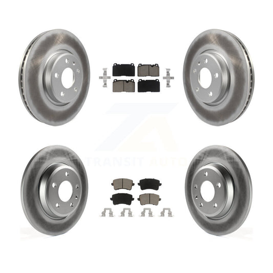[Avant + Arrière] Kit de disque (revêtu) et plaquette (céramique) de frein pour Audi Q5 KGC-101338