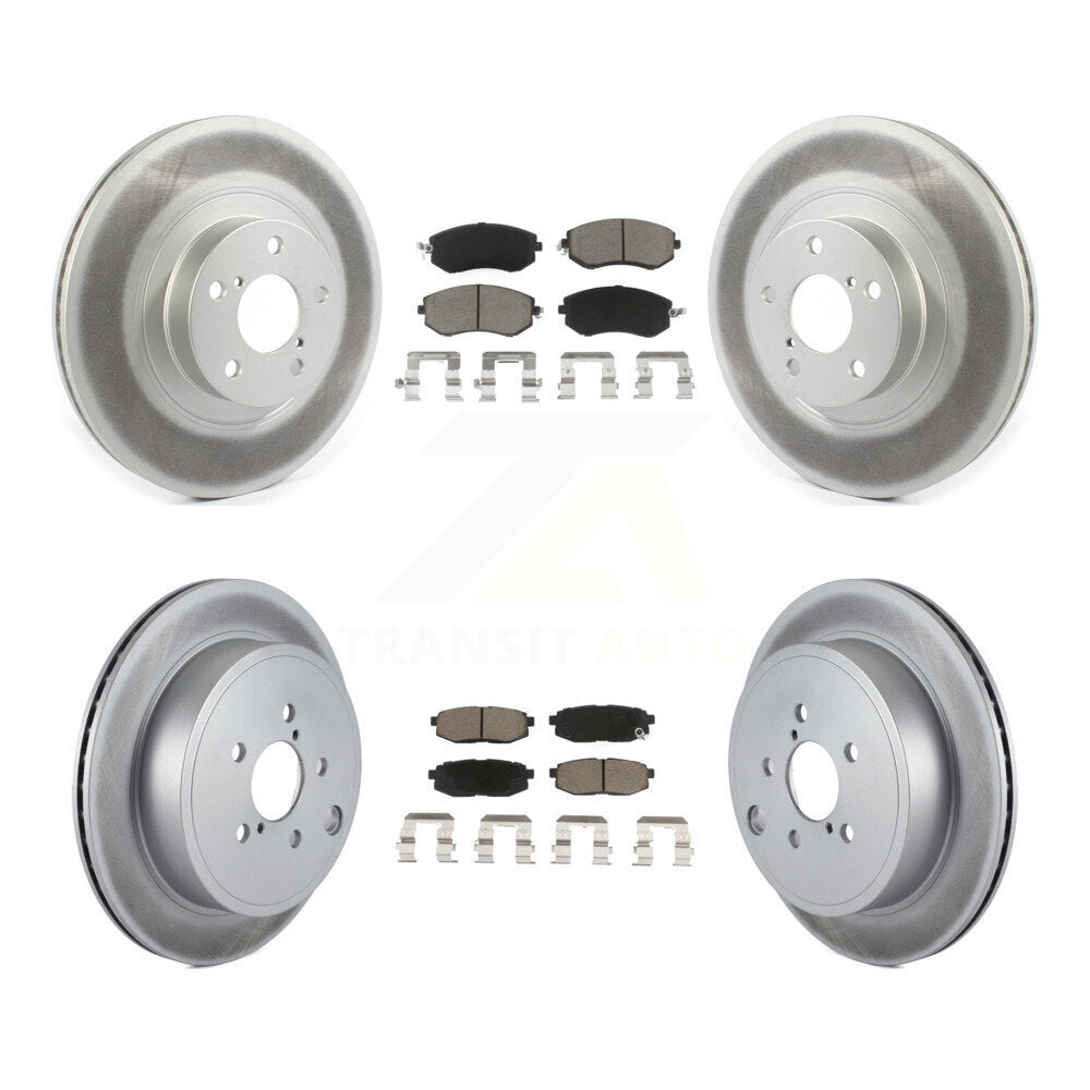 [Avant + Arrière] Kit de disque (revêtu) et plaquette (céramique) de frein pour Toyota 86 Subaru BRZ KGC-101340