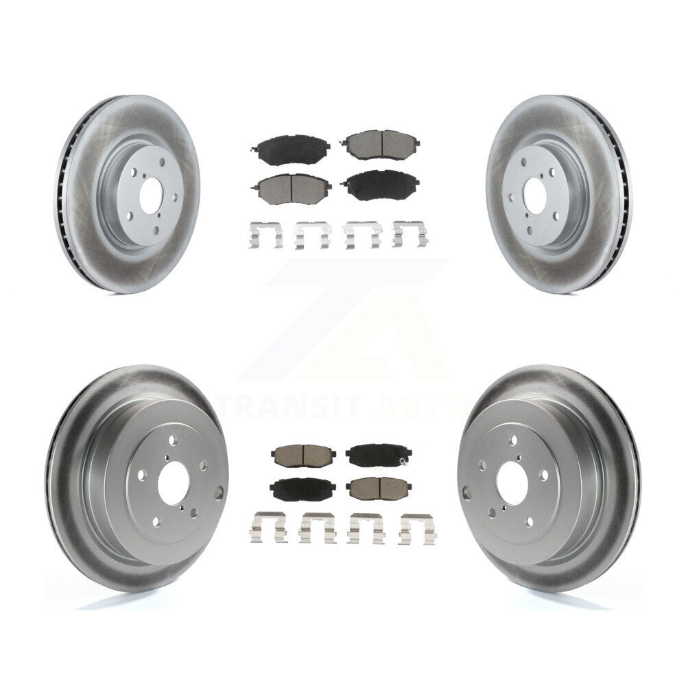 [Avant + Arrière] Kit de disque (revêtu) et plaquette (céramique) de frein pour Subaru Tribeca B9 KGC-101341