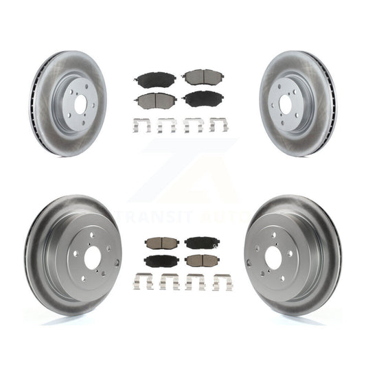 [Avant + Arrière] Kit de disque (revêtu) et plaquette (céramique) de frein pour Subaru Tribeca B9 KGC-101341