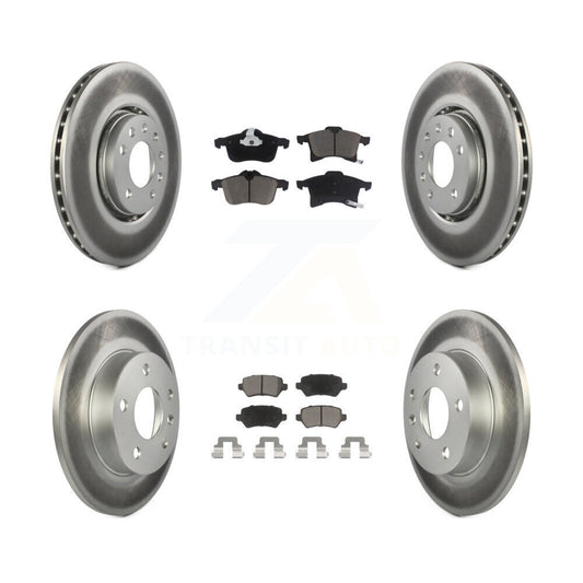 [Avant + Arrière] Kit de disque (revêtu) et plaquette (céramique) de frein pour 2008-2009 Saturn Astra KGC-101344