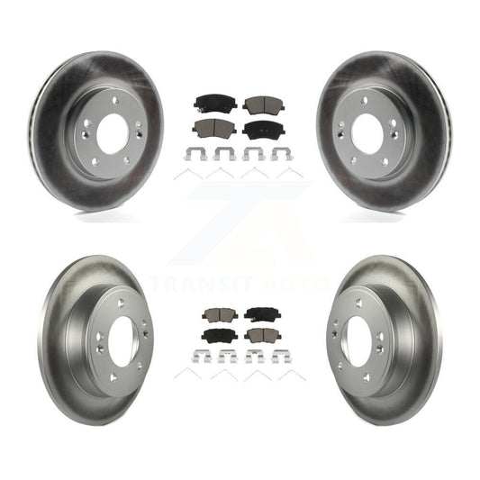 [Avant + Arrière] Kit de disque (revêtu) et plaquette (céramique) de frein pour 2017-2020 Hyundai Elantra 2.0L KGC-101345