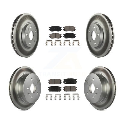 [Avant + Arrière] Kit de disque (revêtu) et plaquette (céramique) de frein pour 2010-2017 Chevrolet Equinox GMC Terrain KGC-101353