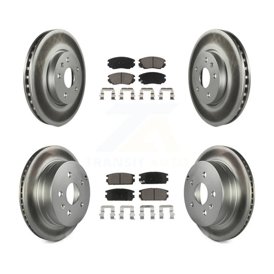 [Avant + Arrière] Kit de disque (revêtu) et plaquette (céramique) de frein pour 2010-2017 Chevrolet Equinox GMC Terrain KGC-101353