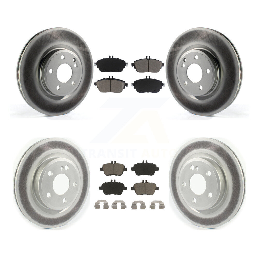 [Avant + Arrière] Kit de disque (revêtu) et plaquette (céramique) de frein pour Mercedes-Benz GLA250 CLA250 INFINITI QX30 KGC-101356