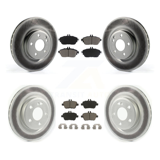 [Avant + Arrière] Kit de disque (revêtu) et plaquette (céramique) de frein pour Mercedes-Benz GLA250 CLA250 INFINITI QX30 KGC-101356