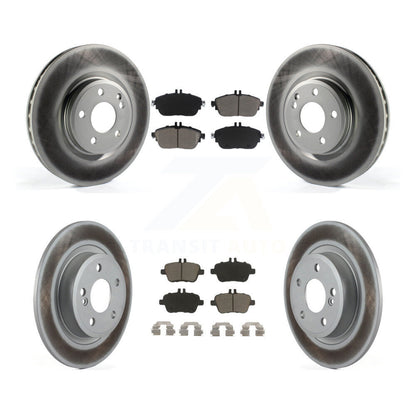 [Avant + Arrière] Kit de disque (revêtu) et plaquette (céramique) de frein pour Mercedes-Benz GLA250 CLA250 INFINITI QX30 B Electric Drive B250 KGC-101357