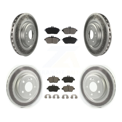 [Avant + Arrière] Kit de disque (revêtu) et plaquette (céramique) de frein pour Mercedes-Benz CLA250 avec Sport Package KGC-101358