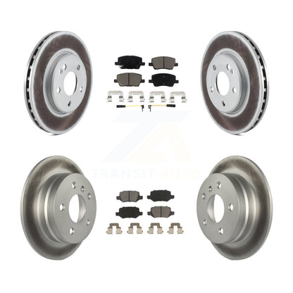 [Avant + Arrière] Kit de disque (revêtu) et plaquette (céramique) de frein pour 2006-2011 Mercedes-Benz B200 KGC-101362