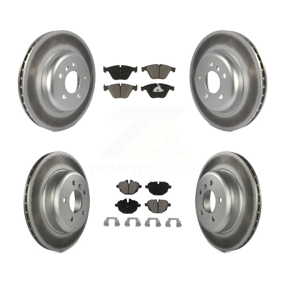 [Avant + Arrière] Kit de disque (revêtu) et plaquette (céramique) de frein pour BMW 535i xDrive 535d ActiveHybrid 5 KGC-101369