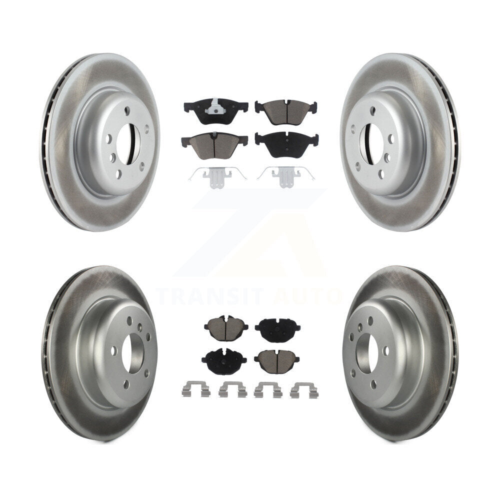 [Avant + Arrière] Kit de disque (revêtu) et plaquette (céramique) de frein pour BMW 528i xDrive sans Performance Brakes KGC-101370