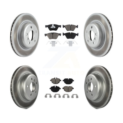 [Avant + Arrière] Kit de disque (revêtu) et plaquette (céramique) de frein pour BMW 528i xDrive sans Performance Brakes KGC-101370