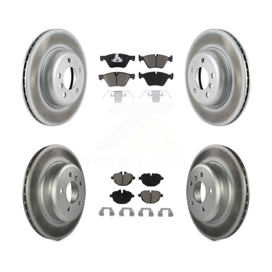 [Avant + Arrière] Kit de disque (revêtu) et plaquette (céramique) de frein pour BMW 528i xDrive sans Performance Brakes KGC-101370