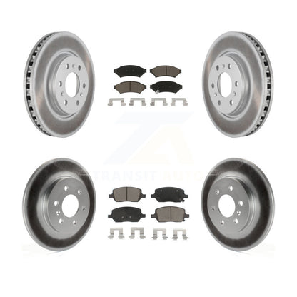 [Avant + Arrière] Kit de disque (revêtu) et plaquette (céramique) de frein pour Chevrolet Uplander Buick Terraza Pontiac Montana Saturn Relay KGC-101378