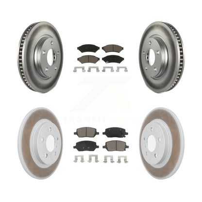 [Avant + Arrière] Kit de disque (revêtu) et plaquette (céramique) de frein pour 2005 Chevrolet Uplander Buick Terraza Saturn Relay FWD KGC-101379
