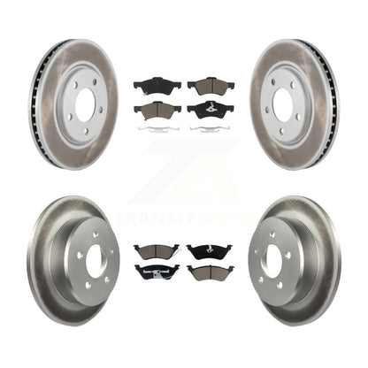 [Avant + Arrière] Kit de disque (revêtu) et plaquette (céramique) de frein pour Dodge Grand Caravan Chrysler Town & Country Voyager KGC-101381