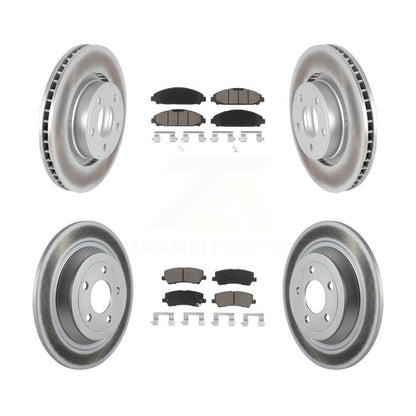 [Avant + Arrière] Kit de disque (revêtu) et plaquette (céramique) de frein pour Ford Mustang KGC-101383