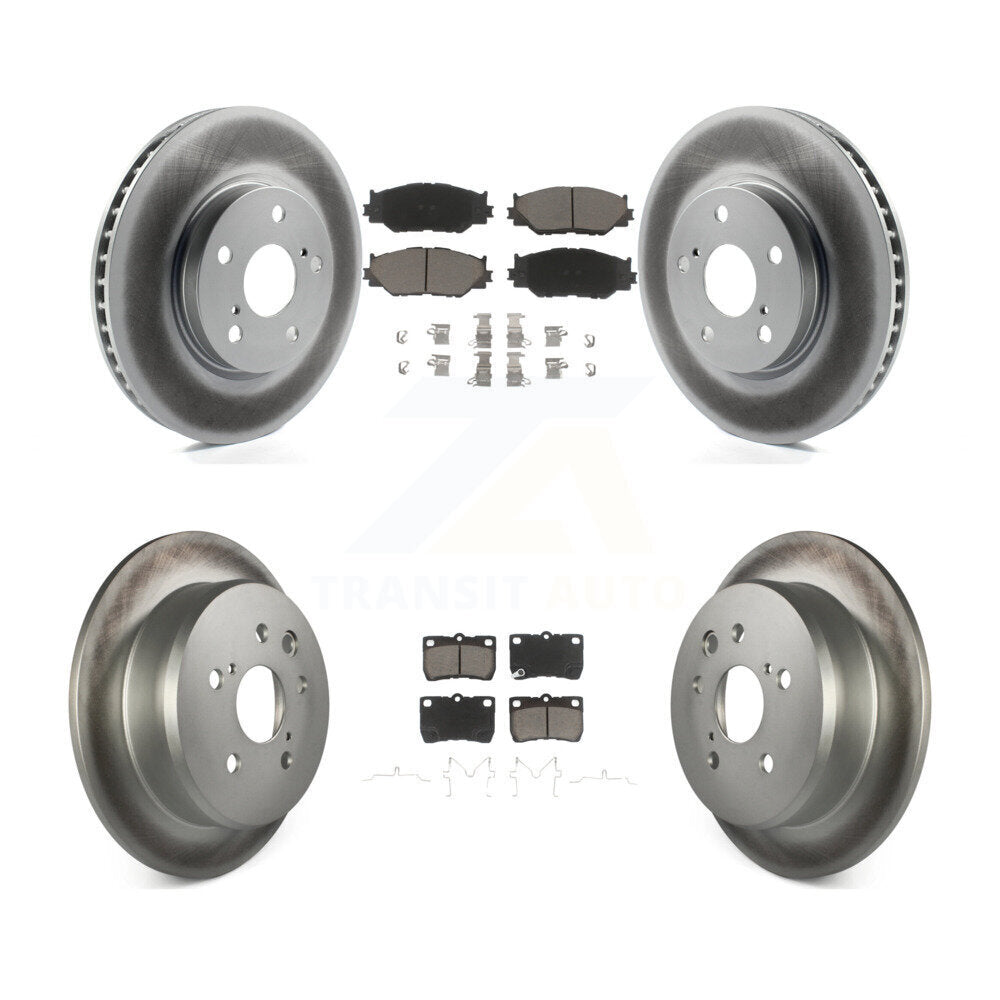[Avant + Arrière] Kit de disque (revêtu) et plaquette (céramique) de frein pour Lexus IS250 KGC-101388