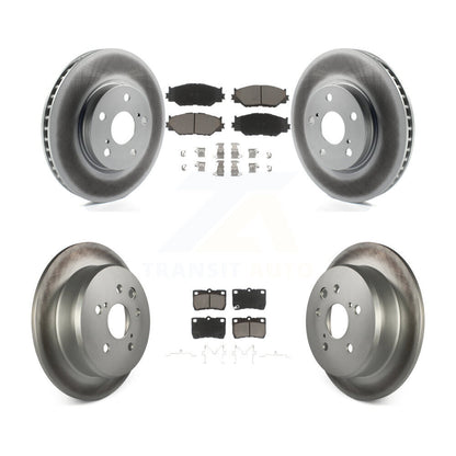 [Avant + Arrière] Kit de disque (revêtu) et plaquette (céramique) de frein pour Lexus IS250 KGC-101388