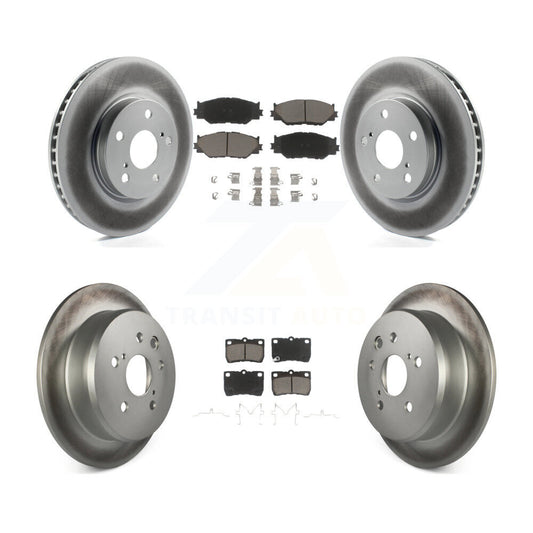 [Avant + Arrière] Kit de disque (revêtu) et plaquette (céramique) de frein pour Lexus IS250 KGC-101388