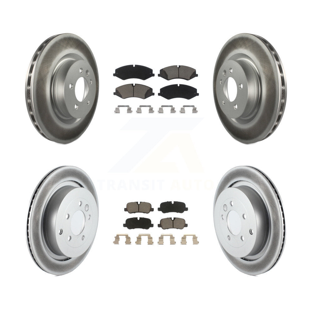 [Avant + Arrière] Kit de disque (revêtu) et plaquette (céramique) de frein pour Land Rover LR4 Range Sport KGC-101389