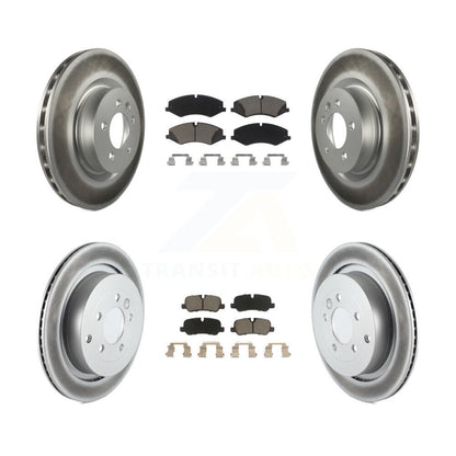 [Avant + Arrière] Kit de disque (revêtu) et plaquette (céramique) de frein pour Land Rover LR4 Range Sport KGC-101389