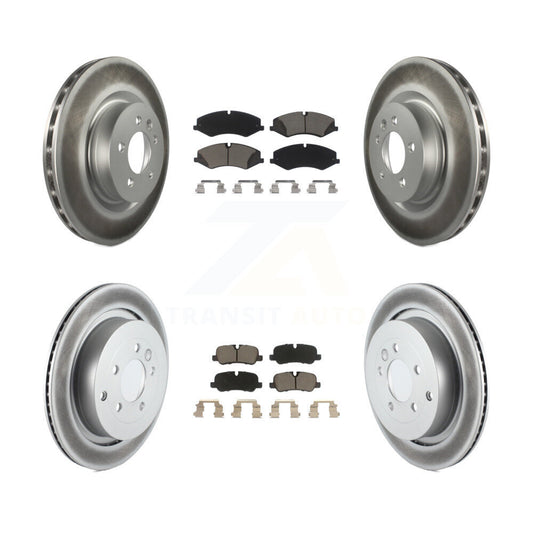 [Avant + Arrière] Kit de disque (revêtu) et plaquette (céramique) de frein pour Land Rover LR4 Range Sport KGC-101389