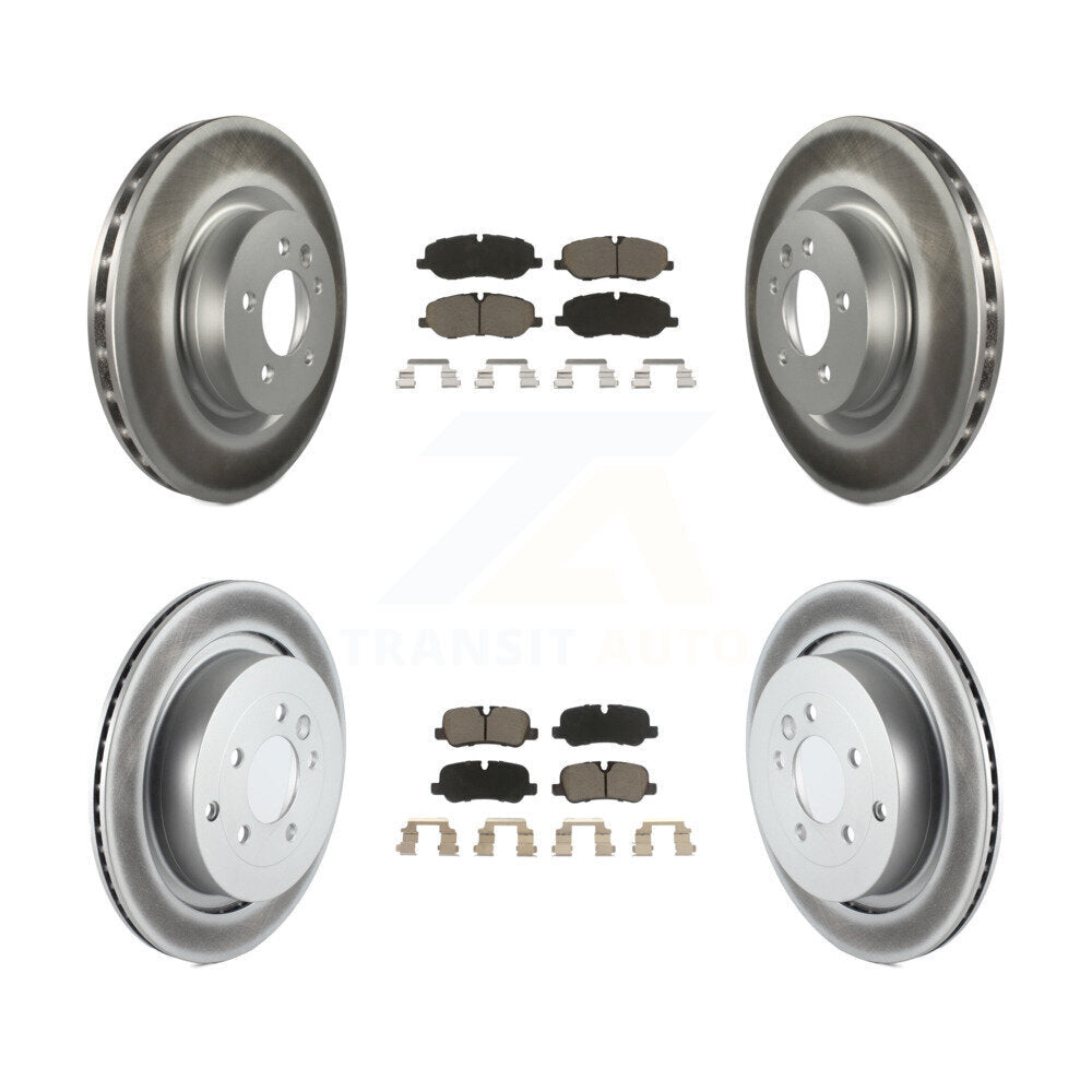 [Avant + Arrière] Kit de disque (revêtu) et plaquette (céramique) de frein pour 2006-2007 Land Rover Range Sport Supercharged KGC-101390