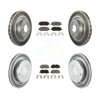 [Avant + Arrière] Kit de disque (revêtu) et plaquette (céramique) de frein pour 2006-2007 Land Rover Range Sport Supercharged KGC-101390