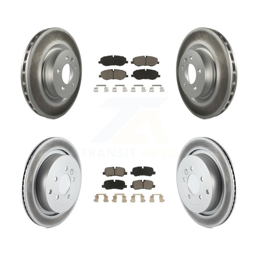 [Avant + Arrière] Kit de disque (revêtu) et plaquette (céramique) de frein pour 2006-2007 Land Rover Range Sport Supercharged KGC-101390