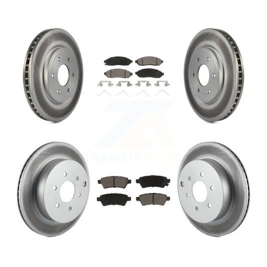 [Avant + Arrière] Kit de disque (revêtu) et plaquette (céramique) de frein pour Nissan Pathfinder KGC-101391