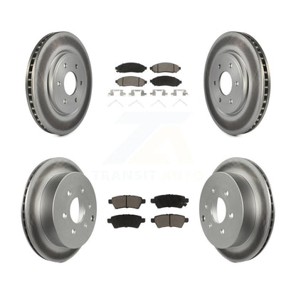 [Avant + Arrière] Kit de disque (revêtu) et plaquette (céramique) de frein pour 2006-2007 Nissan Xterra KGC-101392