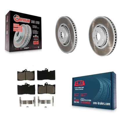 [Avant] Kit de disque (revêtu) et plaquette (céramique) de frein pour Lexus IS350 IS200t GS350 IS300 GS430 GS450h GS460 KGC-101398
