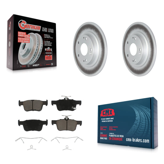 [Arrière] Kit de disque (revêtu) et plaquette (céramique) de frein pour Honda Civic KGC-101416