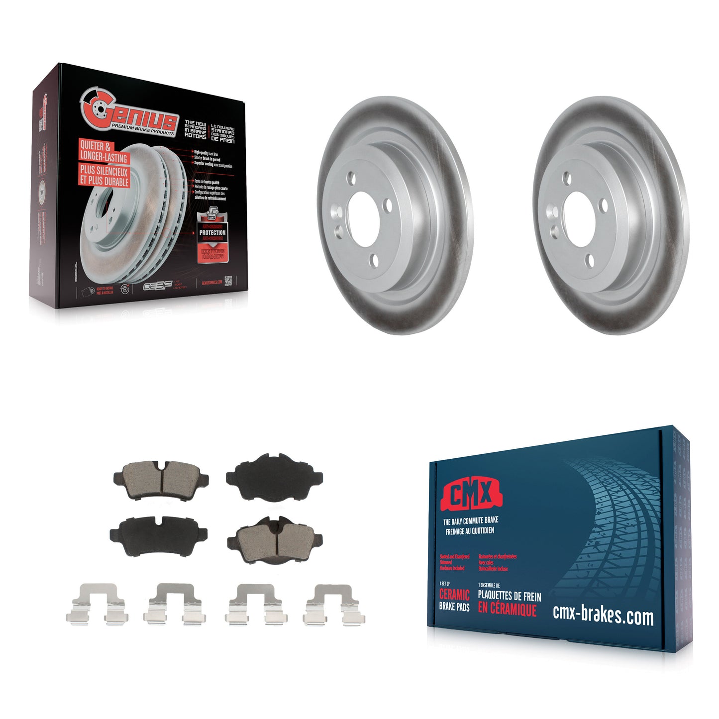 [Arrière] Kit de disque (revêtu) et plaquette (céramique) de frein pour Mini Cooper KGC-101430