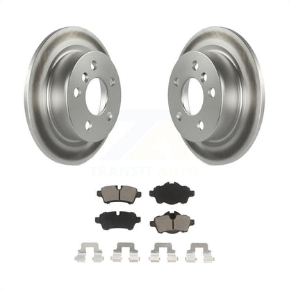 [Arrière] Kit de disque (revêtu) et plaquette (céramique) de frein pour 2014 Mini Cooper avec 5 Lug Wheels KGC-101432 par Transit Auto