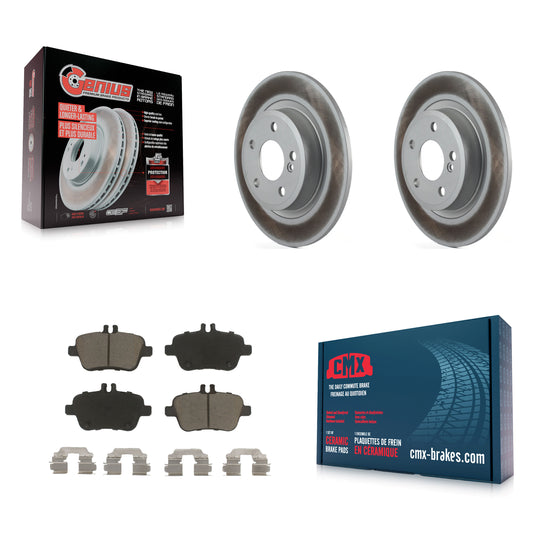 [Arrière] Kit de disque (revêtu) et plaquette (céramique) de frein pour Mercedes-Benz GLA250 CLA250 INFINITI QX30 B Electric Drive B250e B250 KGC-101435