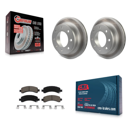 [Arrière] Kit de disque (revêtu) et plaquette (céramique) de frein pour Chevrolet Express 3500 2500 GMC Savana KGC-101439