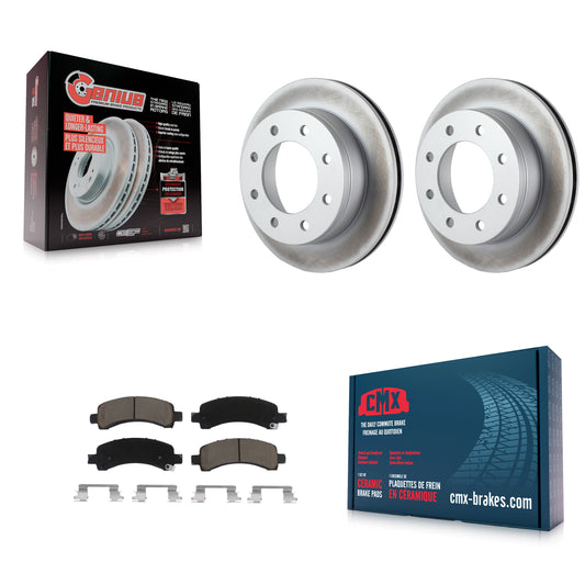 [Arrière] Kit de disque (revêtu) et plaquette (céramique) de frein pour Chevrolet Express 2500 GMC 3500 Savana KGC-101441