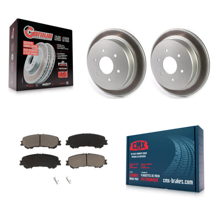[Arrière] Kit de disque (revêtu) et plaquette (céramique) de frein pour 2017-2023 Nissan TITAN KGC-101458