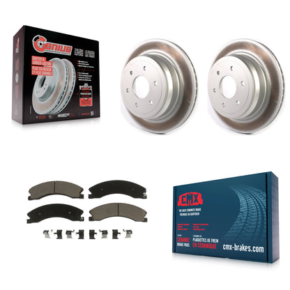 [Arrière] Kit de disque (revêtu) et plaquette (céramique) de frein pour 2016-2022 Nissan TITAN XD KGC-101460