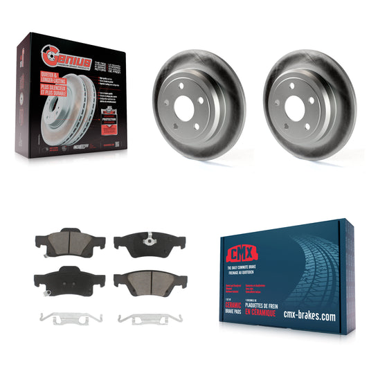 [Arrière] Kit de disque (revêtu) et plaquette (céramique) de frein pour Jeep Grand Cherokee Dodge Durango KGC-101475