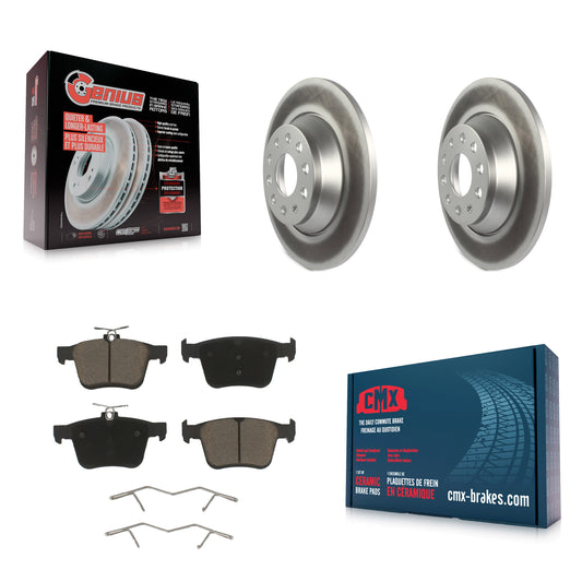 [Arrière] Kit de disque (revêtu) et plaquette (céramique) de frein pour Volkswagen Tiguan Jetta Audi TT Quattro KGC-101476