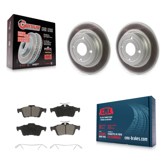 [Arrière] Kit de disque (revêtu) et plaquette (céramique) de frein pour 2018-2021 Ford EcoSport FWD KGC-101500